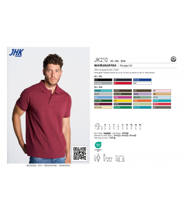Polo homme coton manches courtes
