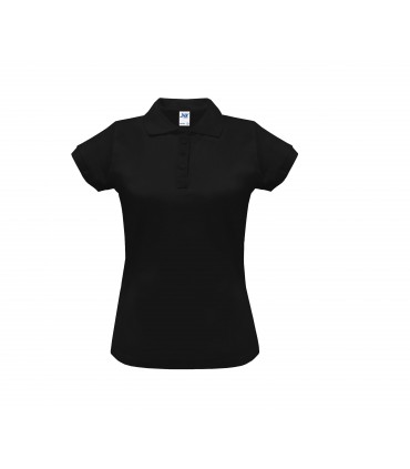 Polo femme coton manches courtes