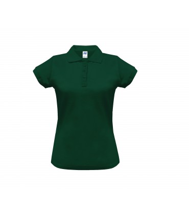 Polo femme coton manches courtes