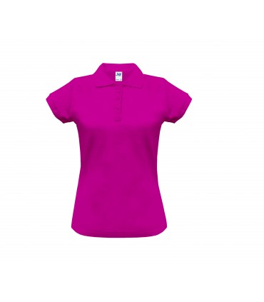 Polo femme coton manches courtes