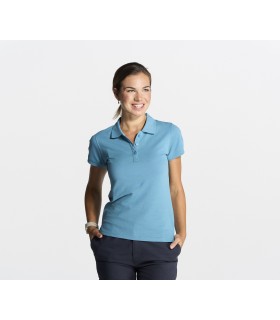 Polo femme coton manches courtes