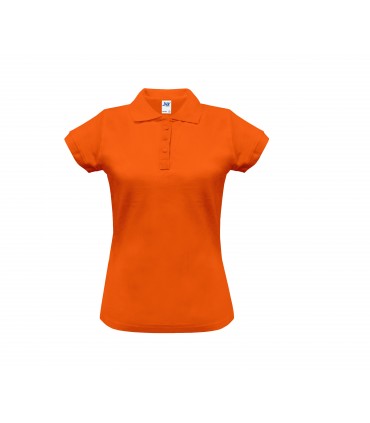 Polo femme coton manches courtes