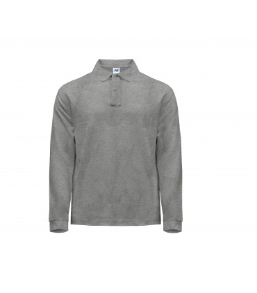 Polo homme coton manches longues