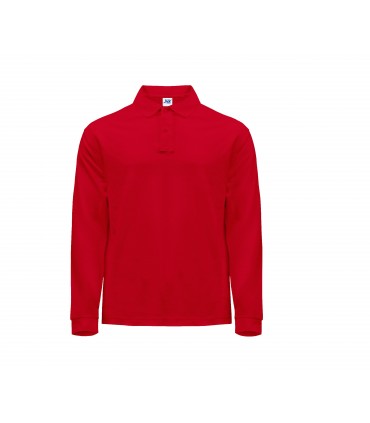Polo homme coton manches longues