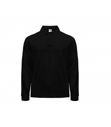 Polo homme coton manches longues