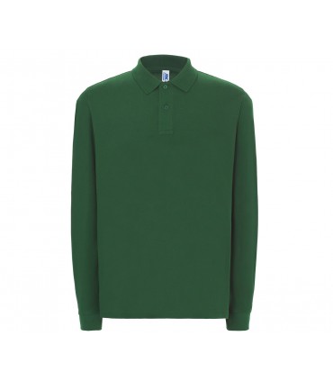 Polo homme coton manches longues