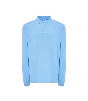 Polo homme coton manches longues