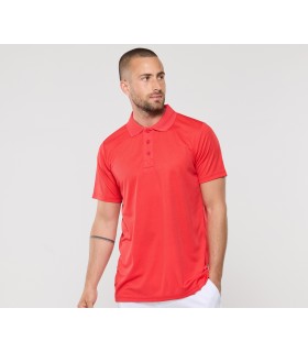 Polo sport respirant homme