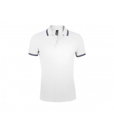 Polo homme col contrasté Pasadena 200