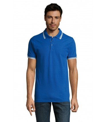 Polo homme col contrasté Pasadena 200