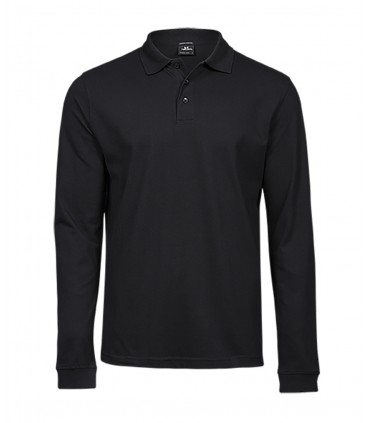 Polo homme manches longues stretch Luxury