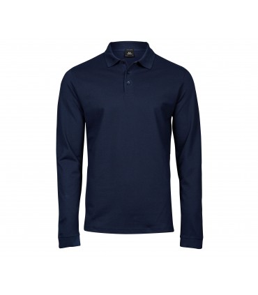 Polo homme manches longues stretch Luxury