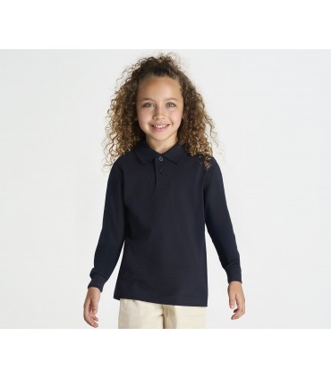 Polo homme coton manches longues