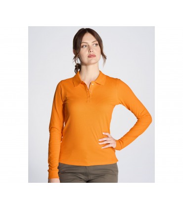 Polo homme coton manches longues