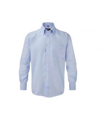 Chemise homme coton micro sergé sans repassage
