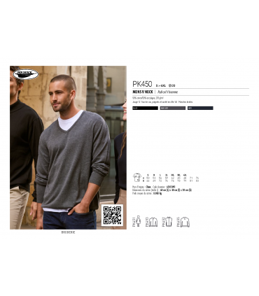 Pull fin Col V homme - femme