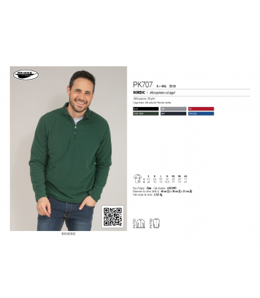 Sweat micropolaire col zippé