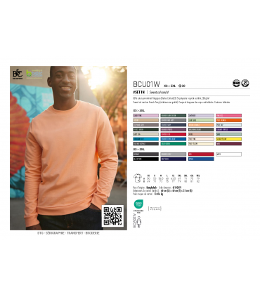 Sweat col rond écoresponsable