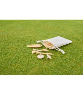 Ensemble de tees de golf en bois