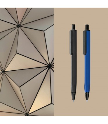 Stylo à bille en métal "Sénator" Vertic personnalisable à corps triangulaire