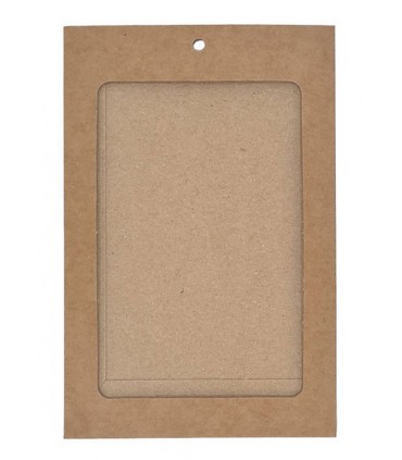 Porte badge en carton kraft A6 écologique recyclé par lot de 100