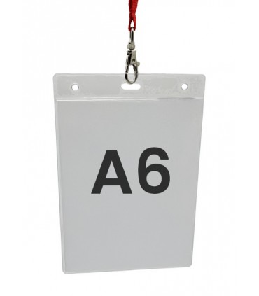 Porte badge en PVC souple A6 par lot de 100