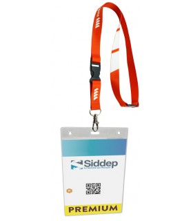 Porte badge en PVC souple A6 par lot de 100