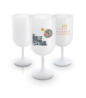 Verre à vin plastique réutilisable 18cI