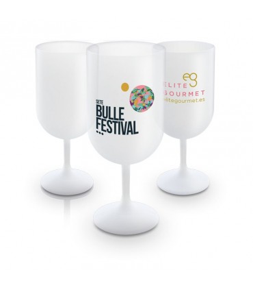 Verre à vin plastique réutilisable 18cI