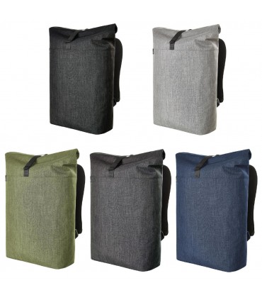 Sac à dos ordinateur en polyester recyclé made in Europe personnalisable