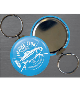 Badge porte-clé rond 38 mm