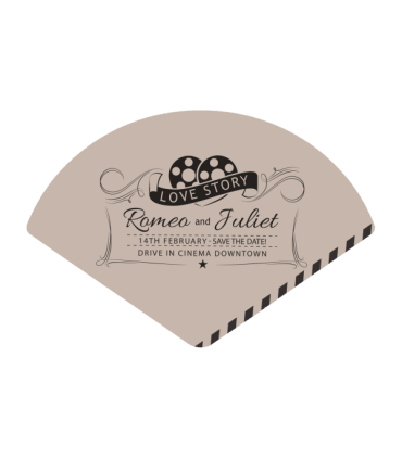 Éventail en polypropylène à la forme personnalisable