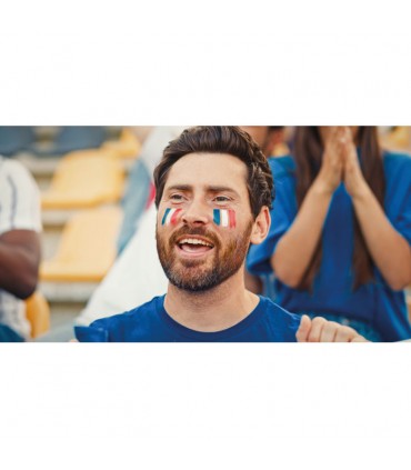 Bâton de maquillage drapeau personnalisé – Accessoire supporter football