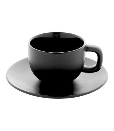 Set cappuccino Caturra plus en céramique 200 ml personnalisable - 2 tasses et soucoupes
