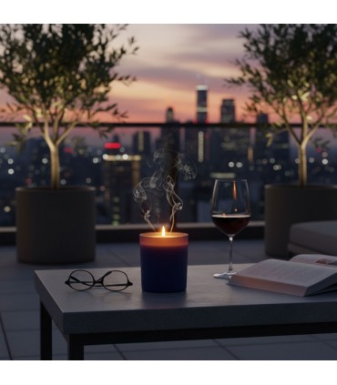 Bougie en verre fabrication française 140 gr