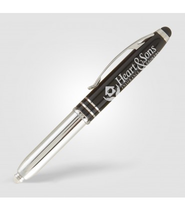 Stylo bille multifonction personnalisable avec lampe led