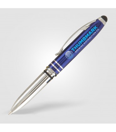 Stylo bille multifonction personnalisable avec lampe led