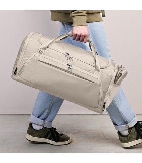 Sac de sport et voyage publicitaire recyclé HALFAR® avec fonction sac à dos – 42 L