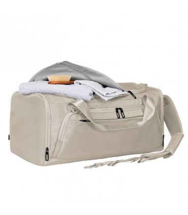 Sac de sport et voyage publicitaire recyclé HALFAR® avec fonction sac à dos – 42 L