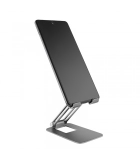Support téléphone et tablette publicitaire pliable METMAXX® en aluminium