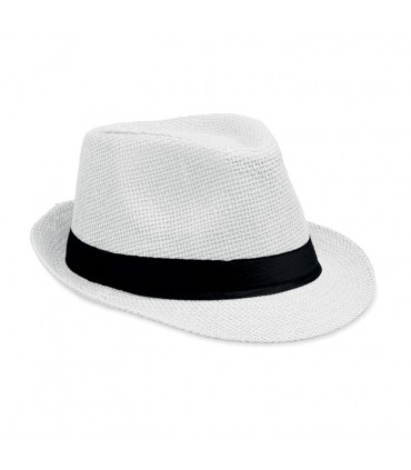 Chapeau de soleil en paille synthétique personnalisable