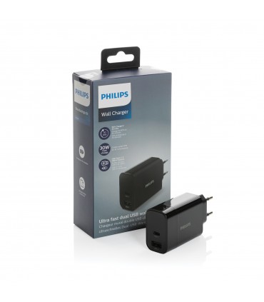 Chargeur mural Philips USB 30W ultra rapide personnalisable