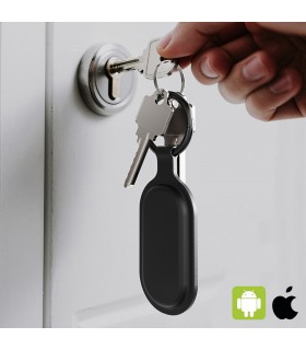 Traceur porte-clés connecté personnalisable METMAXX® compatible Apple et Android