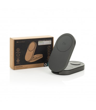 Chargeur sans fil 25W pliable 3 en 1 Quantum personnalisable