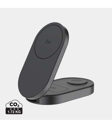 Chargeur sans fil 25W pliable 3 en 1 Quantum personnalisable