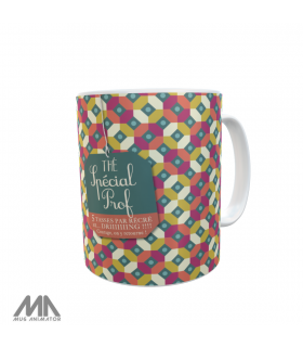 Mug personnalisable 330ml en quadi avec option nominatif