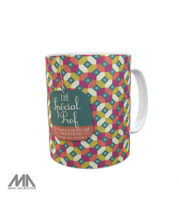 Mug personnalisable 330ml en quadi avec option nominatif