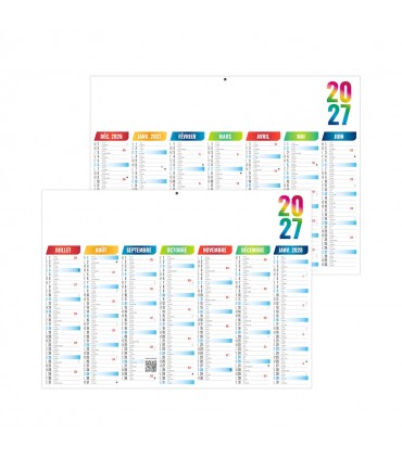 Calendrier bancaire léger Florentin 4 formats