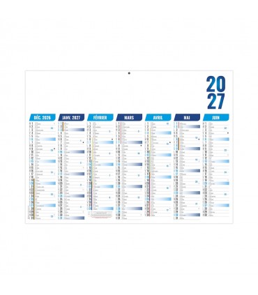 Calendrier bancaire léger Florentin 4 formats