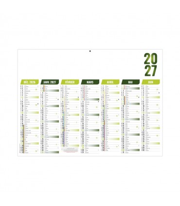 Calendrier bancaire léger Florentin 4 formats
